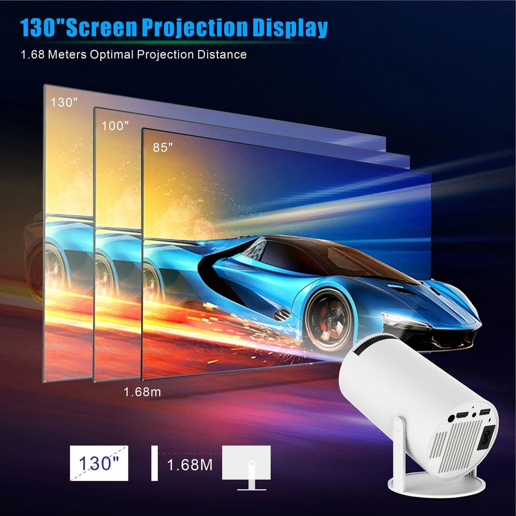 HY300 Pro tamaño de proyección